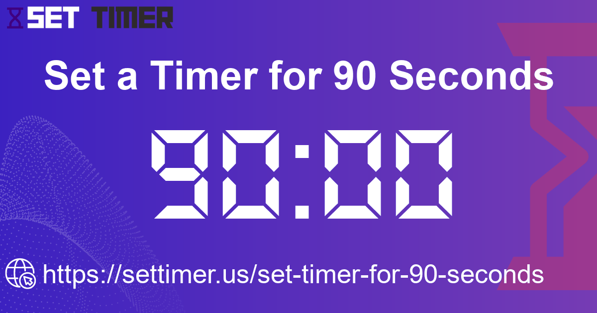 Image about set timer for 90 seconds